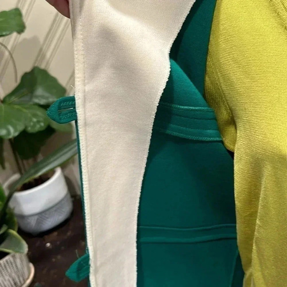 Vintage Butte Knot Toggle Jacket Green White Medium - Picture 9 of 14